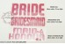 Iron on transfer,  WEDDING, BRIDE, BRIDESMAID(v4)